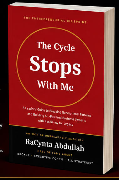 The Cycle Stops With Me book cover by RaCynta Abdullah